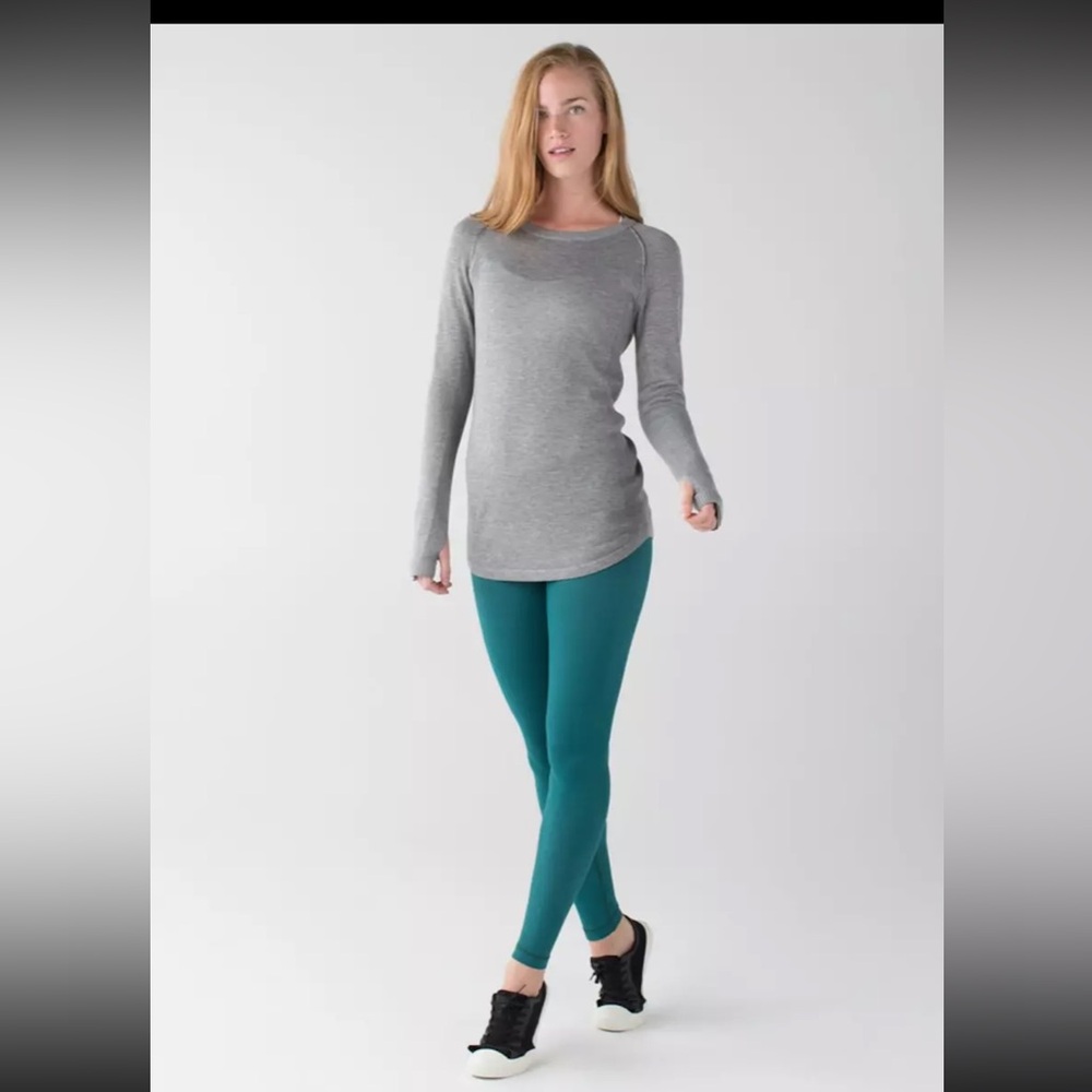 Lululemon- Low Rise Wunder Unders- Denim-ish- 30" - Jade Green- Size 10
